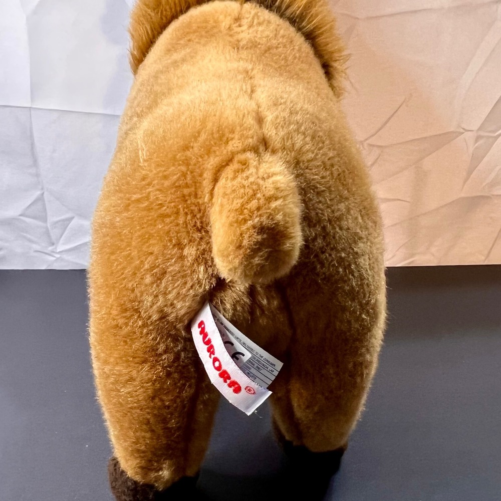 Aurora Destination Nation Caribou Reindeer Plush Brown Tan Standing 12in - Picture 4 of 7